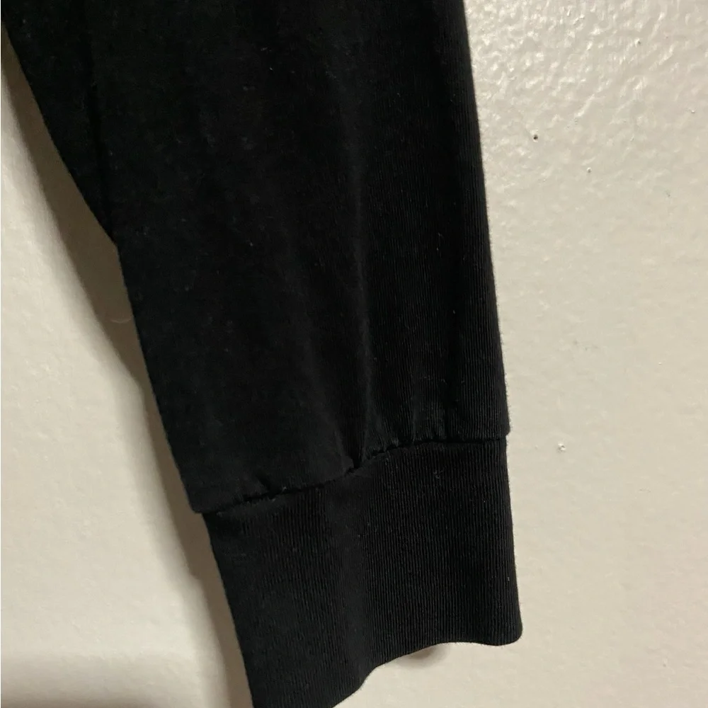Polo by Ralph Lauren Men's hooded Black Long Sleeve Tee with Red Logo